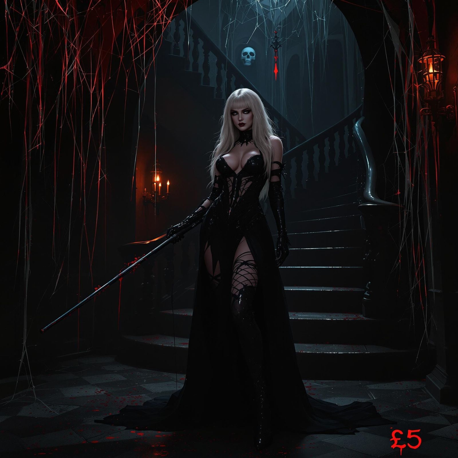 Gothic Goddess in Haunted Mansion