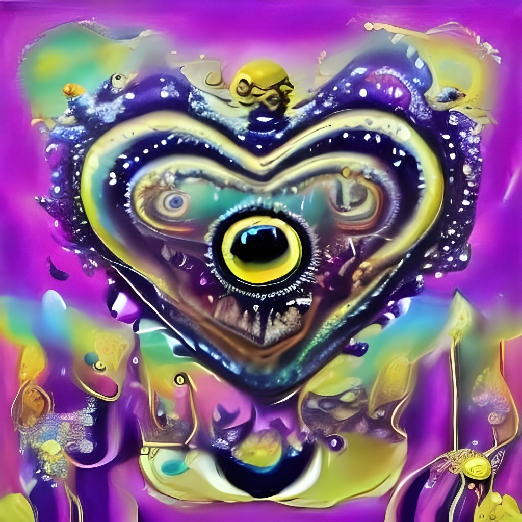 Vibrant Surreal Pop Art Masterpiece with Triadic Colors and ...