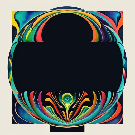 Kenaf Leaf Logo in Surreal Digital Art Style