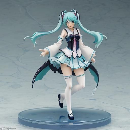 Anime Style Miku Figurine Art