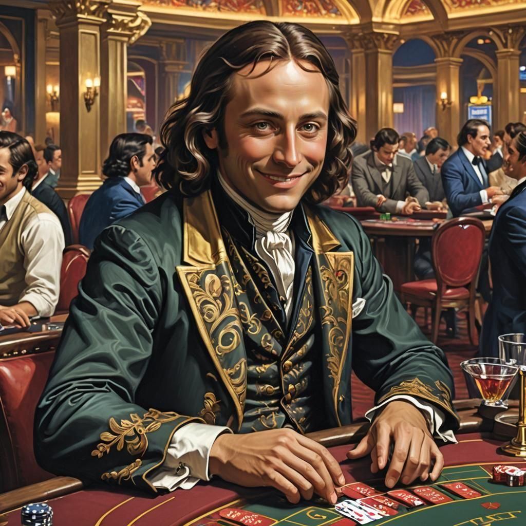 Blaise Pascal Playing Blackjack in Las Vegas