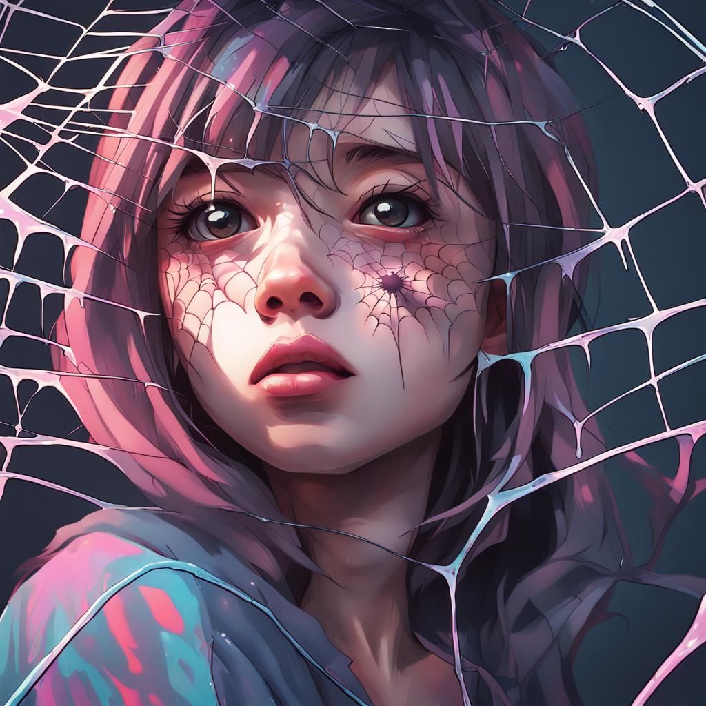 Anime Figure Entangled: Hyperrealistic Kawaii Art