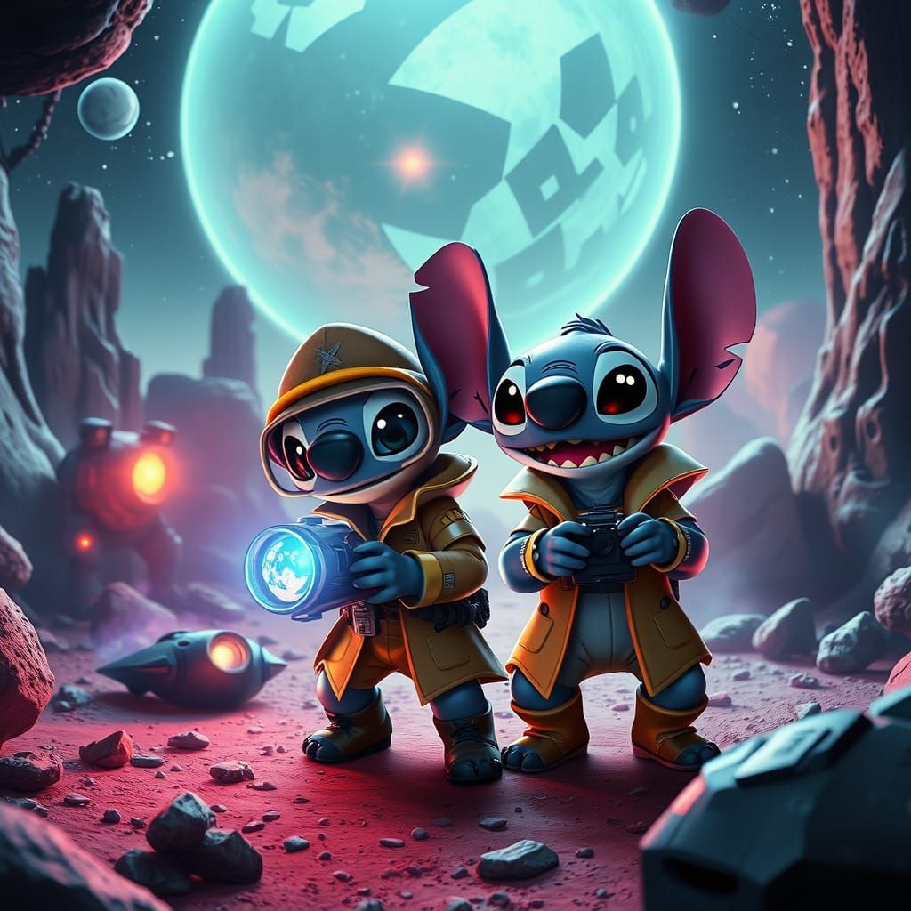 Lilo and Stitch: Intergalactic Detectives in Hyperrealism