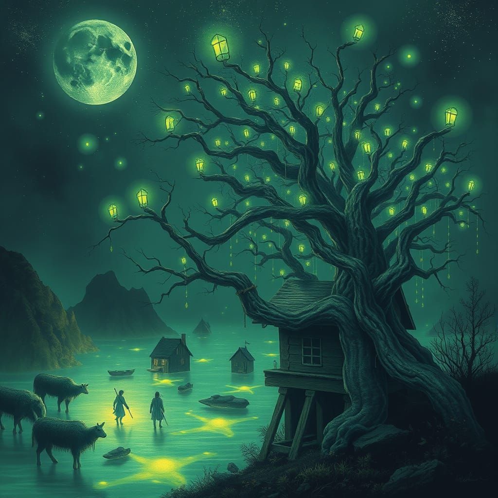 Bioluminescent Folklore Fantasy