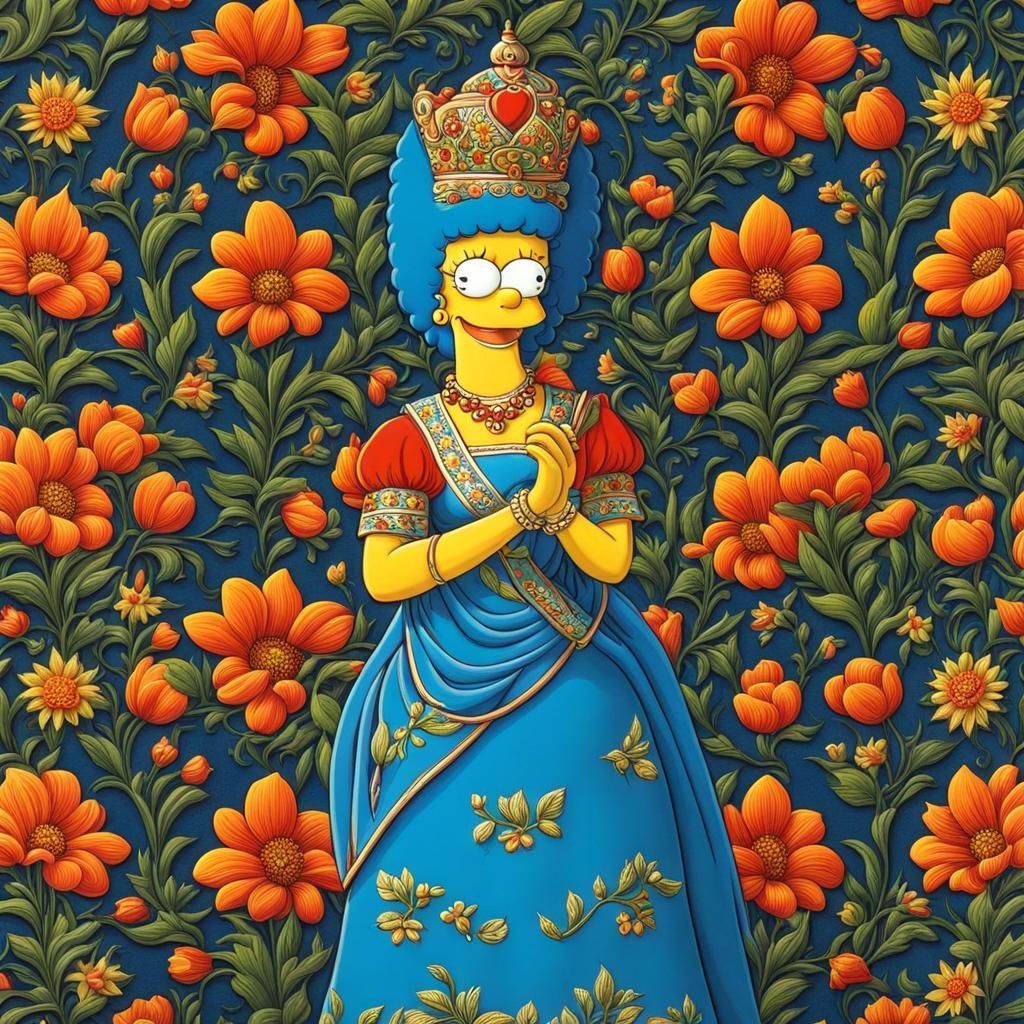 Marge Simpson in love