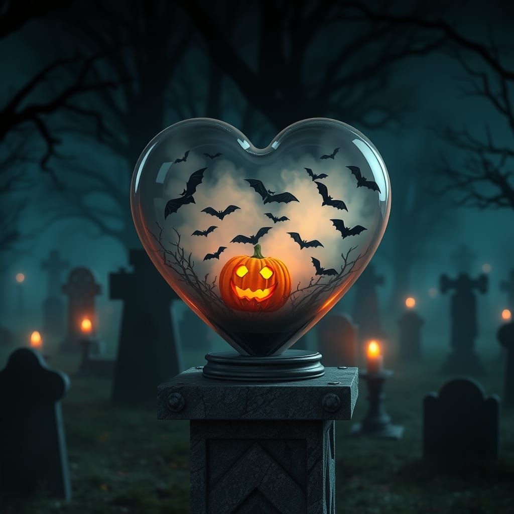 Surreal Autumn God in a Cyberpunk Aesthetic