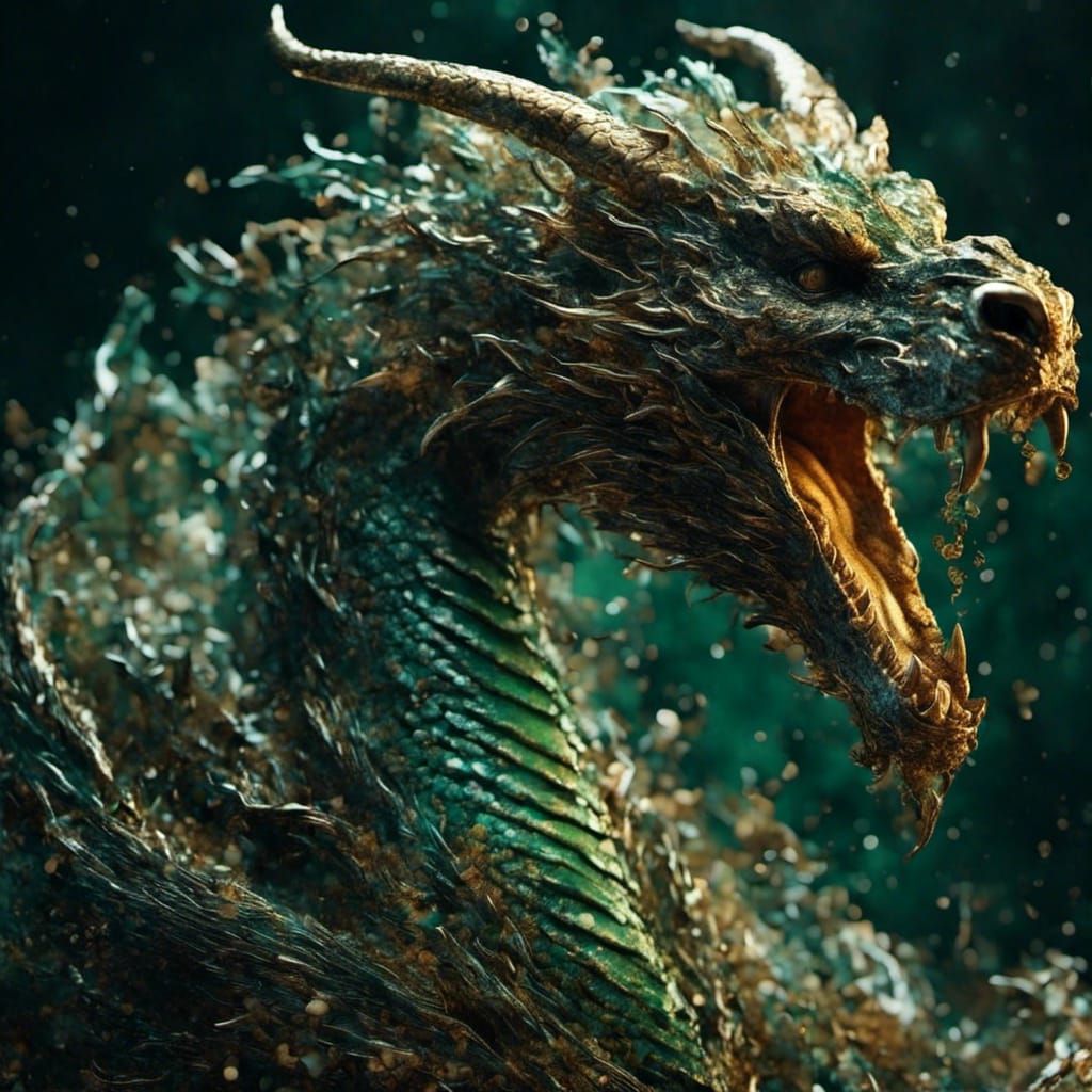 Glass-Scaled Serpentine Dragon