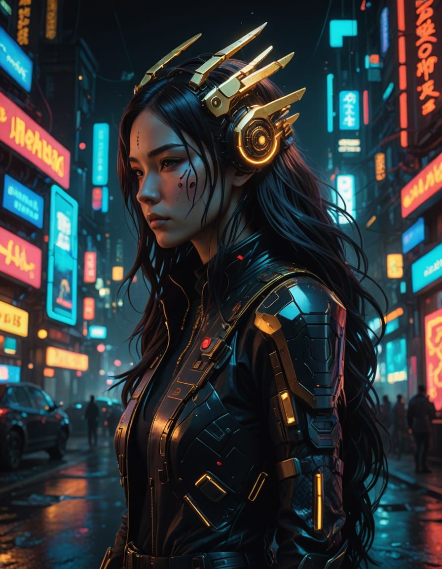girl futuristic outfit