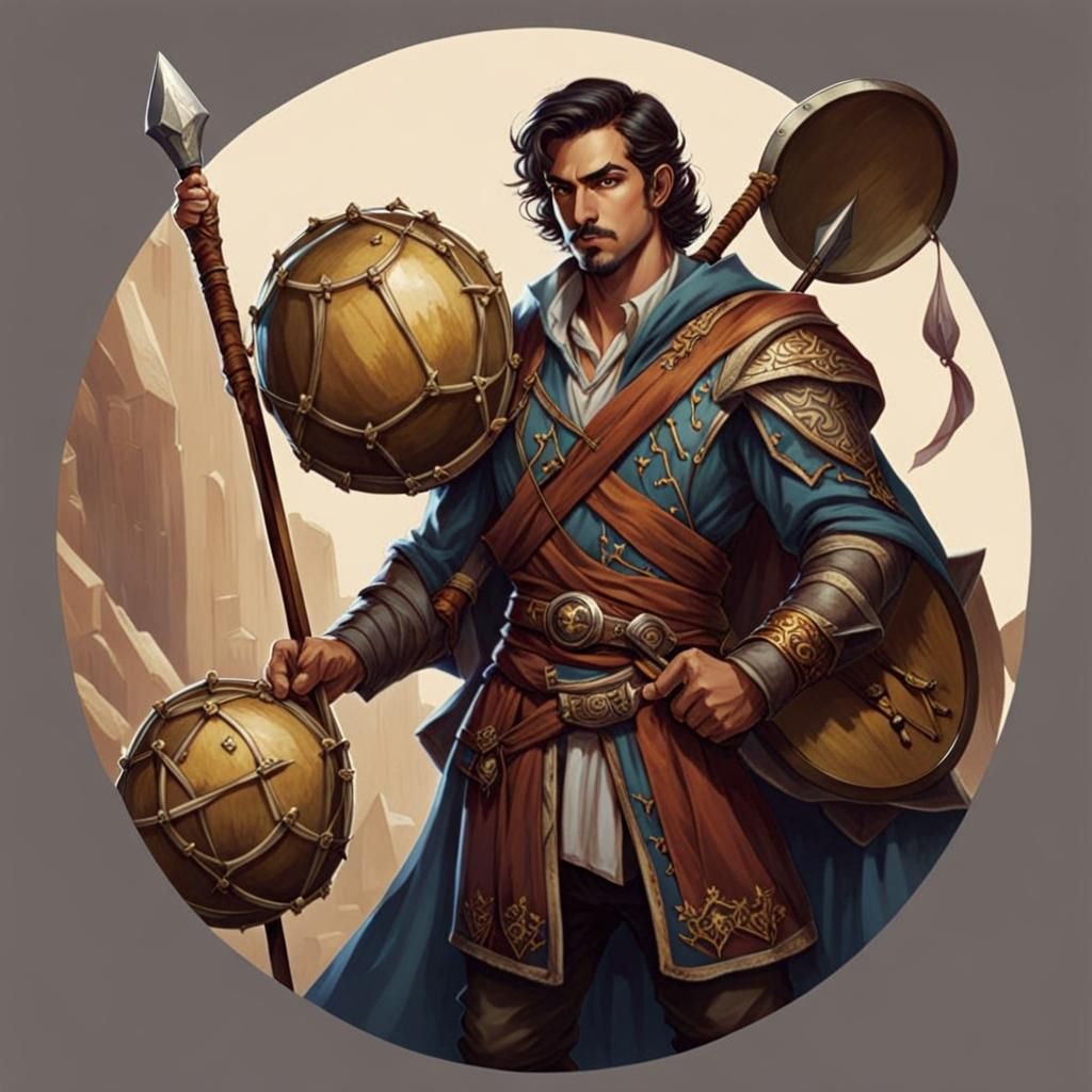 D&D Bard as Eddie Munson in Mithril Plate