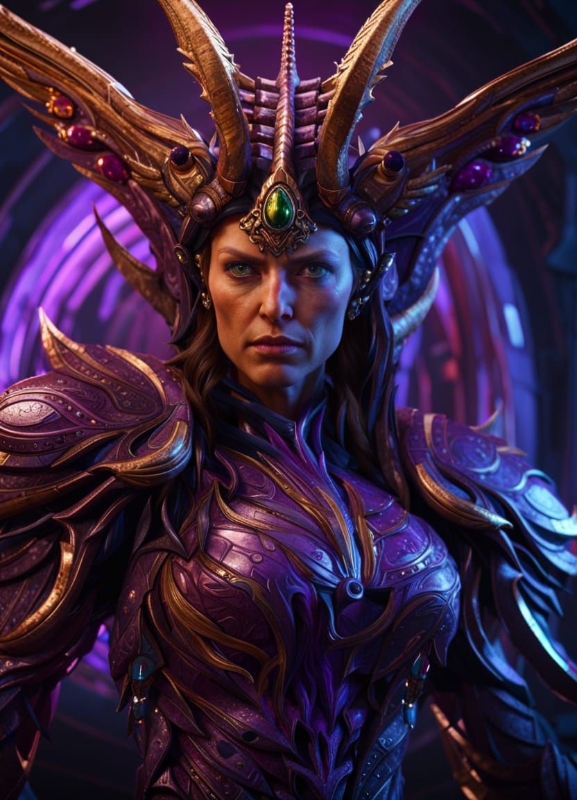 Ultra Detailed Portrait of Sarah Kerrigan in Unreal Engine