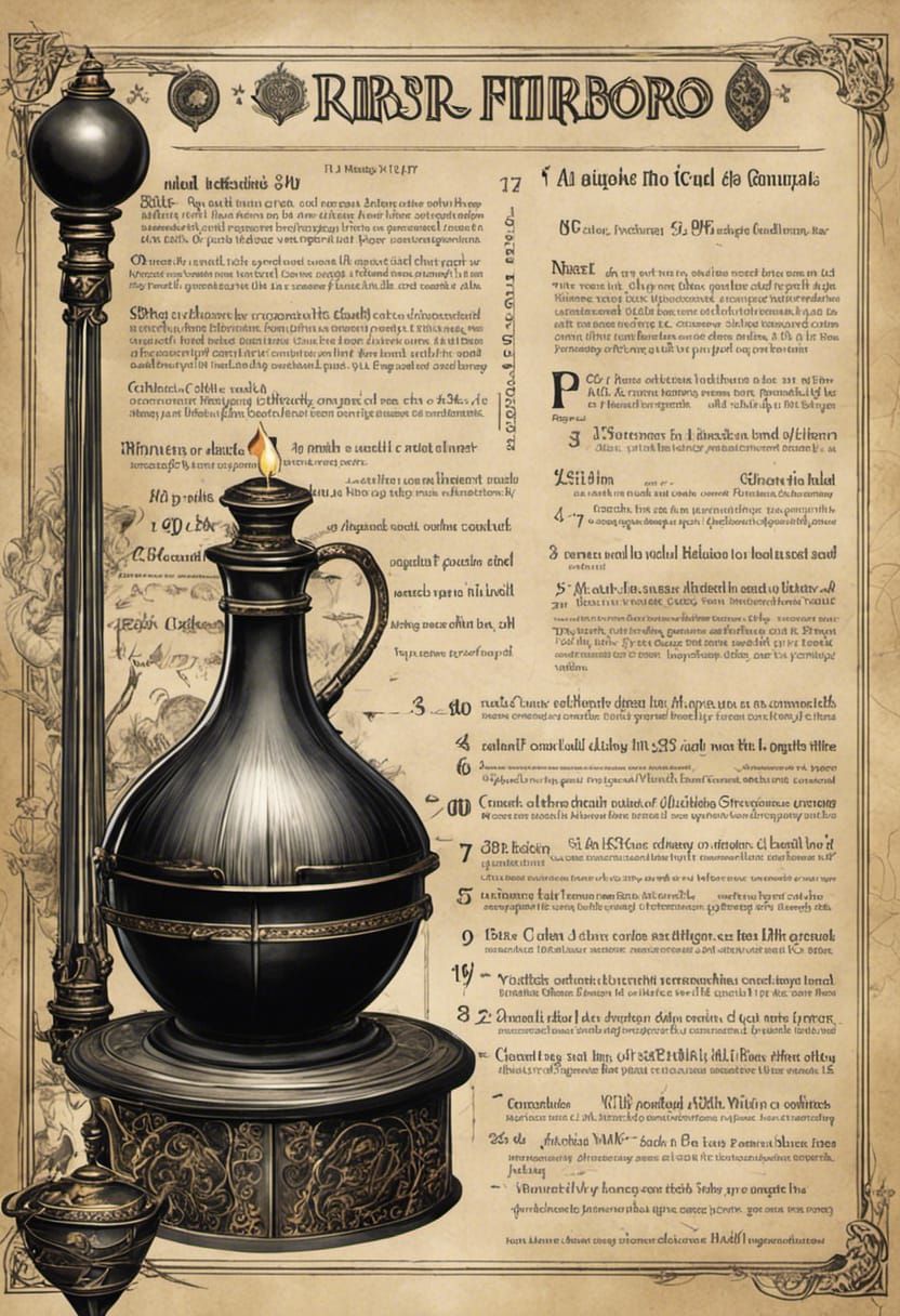 Witch's Grimoire Page: Potion Making Details