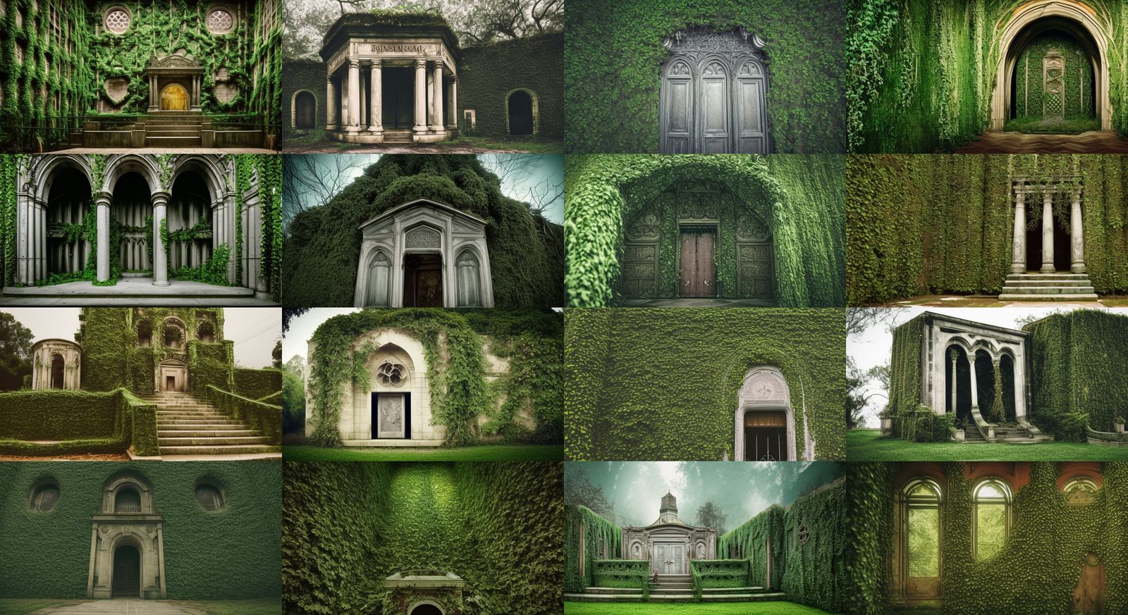 Decaying Mausoleum: Cinematic Digital Matte Painting