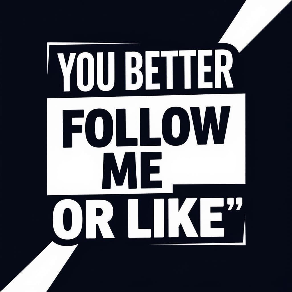 Minimalist Black and White Poster with Bold Graphic Design