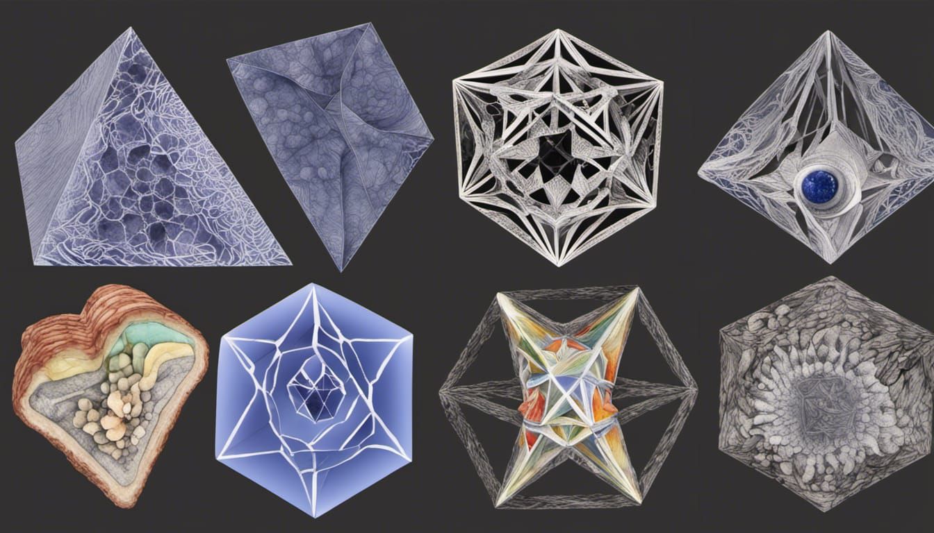 Fractal Flora: Quantum Zentangle in 3D Shading