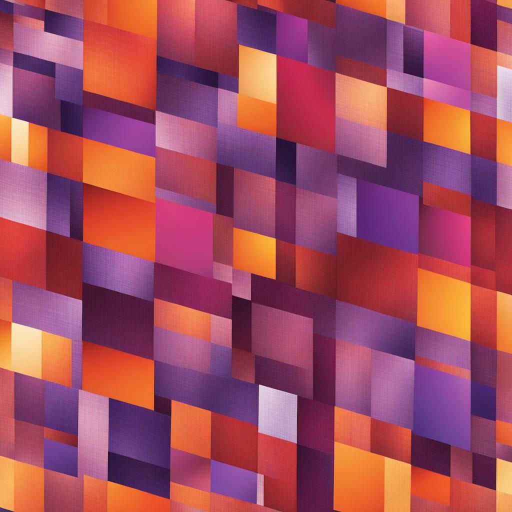 Shimmering Plaid Pattern in Warm Colors