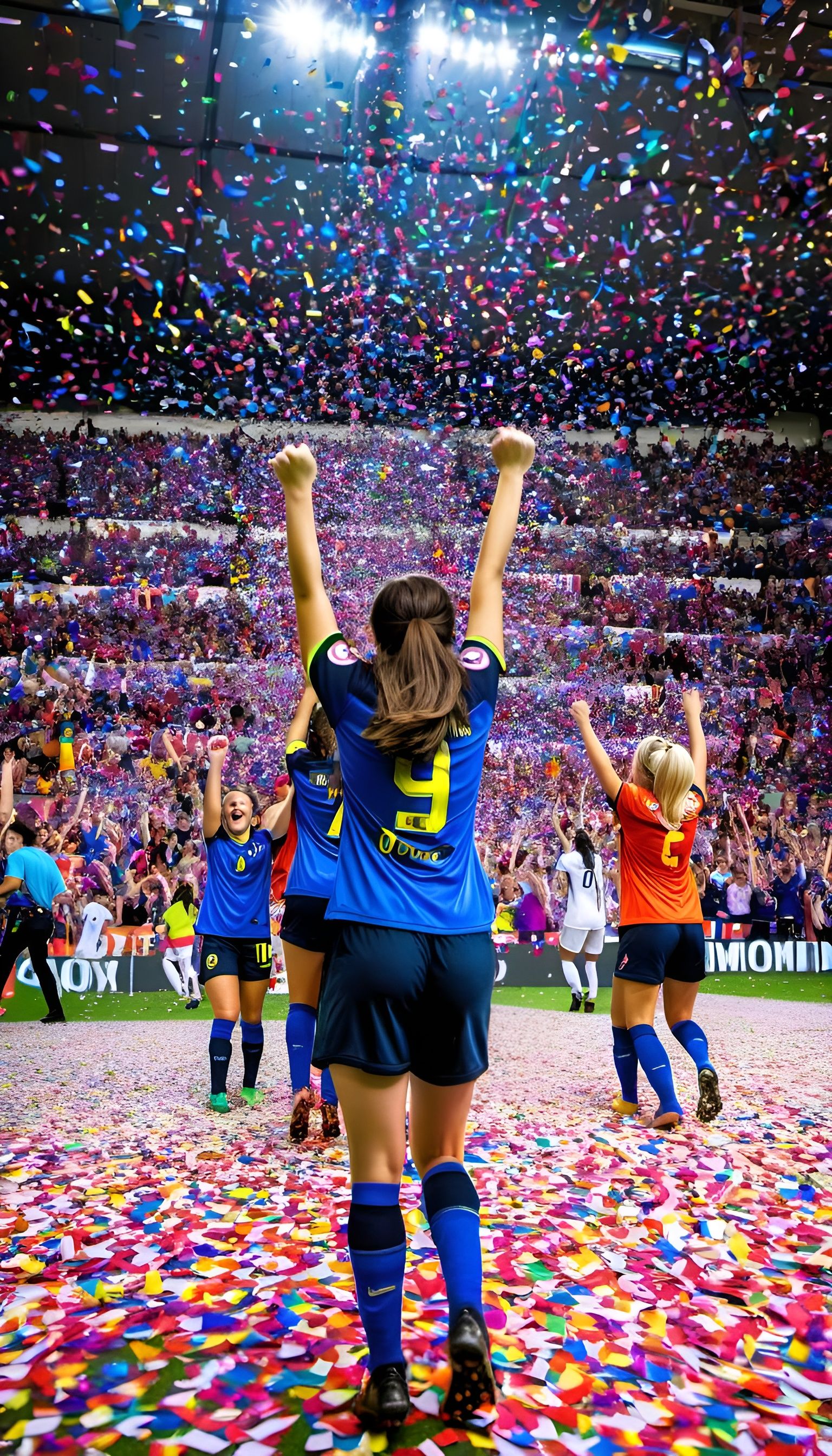 Victorious Women's Soccer Team Celebrates Championship