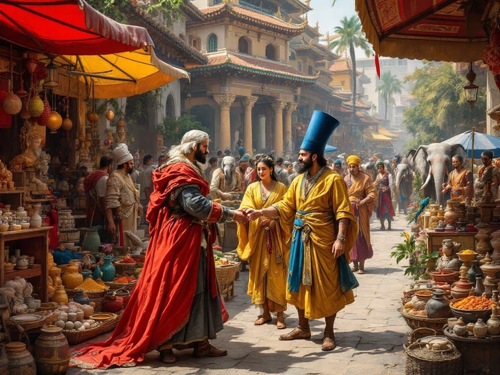 Historical Marketplace Trade Negotiation in Illustrative Rea...