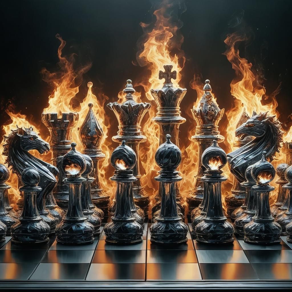 Chess burning.