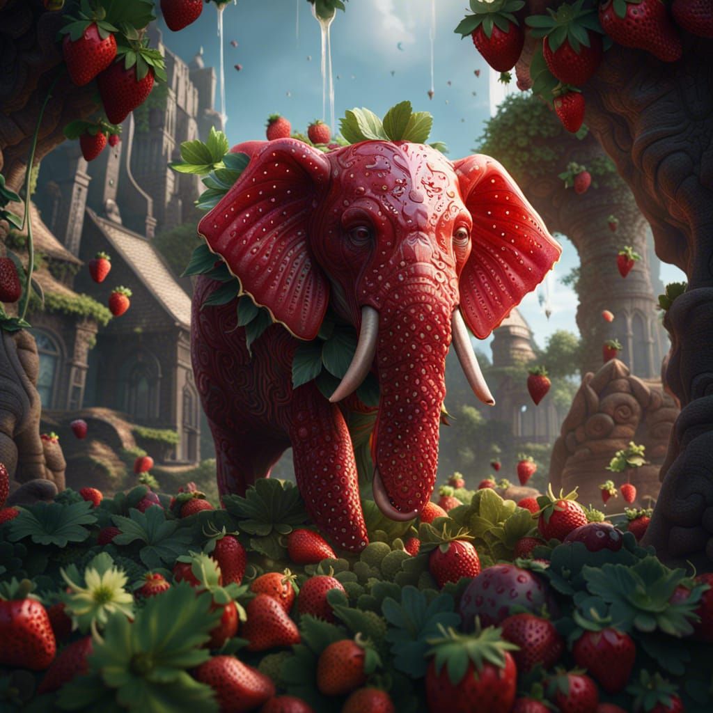 Strawberry elephant