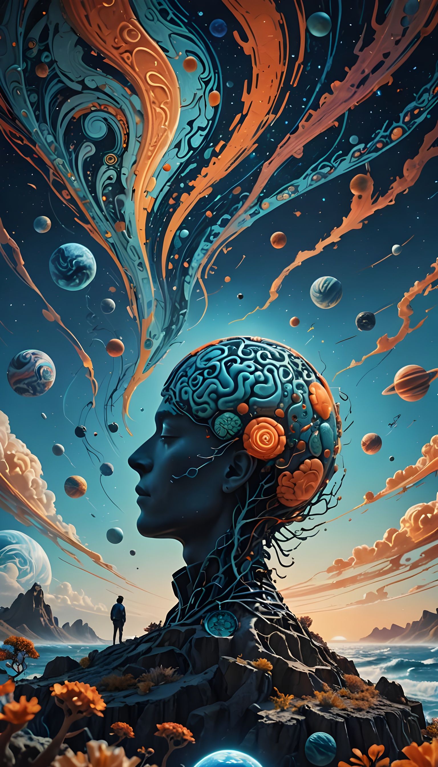 Nebula Mind: A Digital Art Exploration of Consciousness