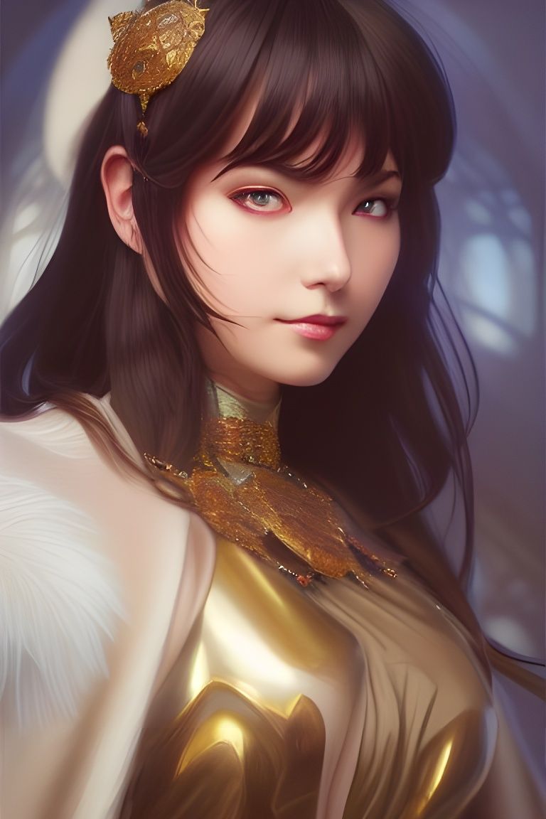 Elegant Fantasy Portrait of Megumin as Digital Art