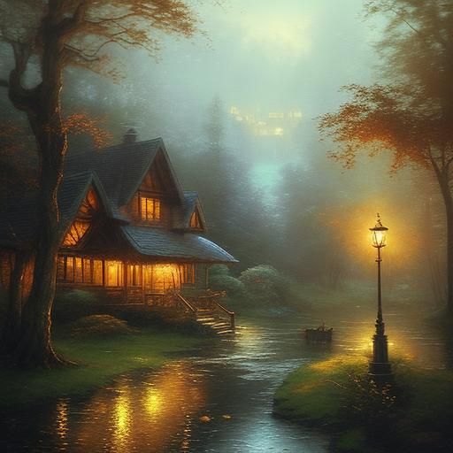 Magical Tree Village with River Cabin