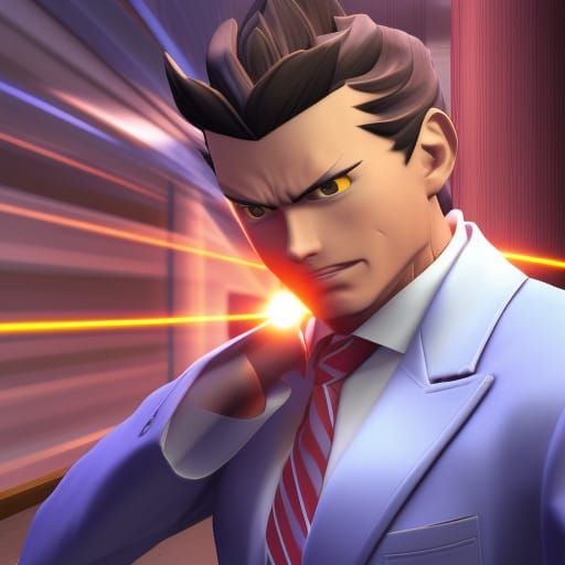Phoenix Wright in Unreal Engine 5 Style