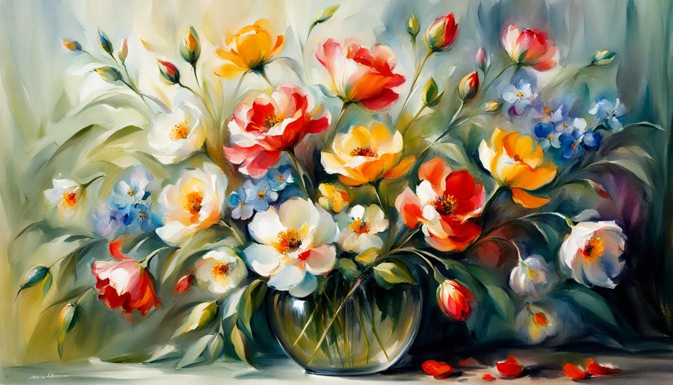 Flowers in the Style of Anna Razumovskaya