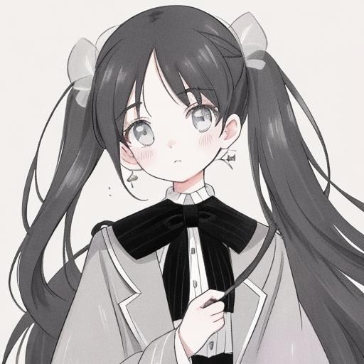 Elegant Checkered Coat Portrait in Fashion Illustration Styl...