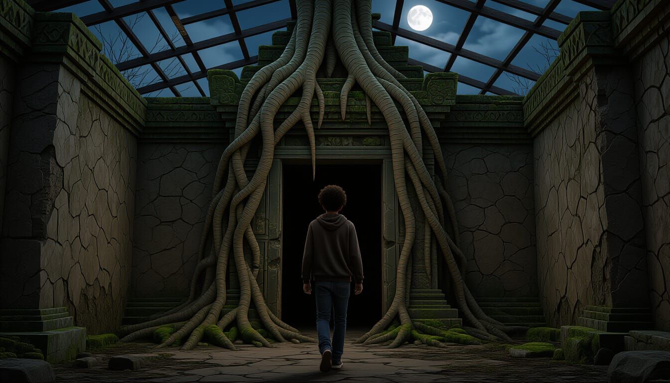 Mystical Abandoned Shrine Entrance in Ezu City