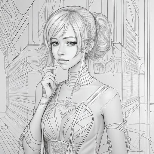 Simple Line Art Illustration