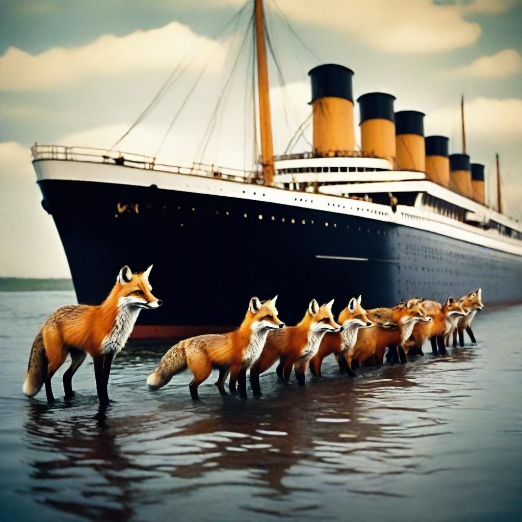 Fox Family's Titanic Voyage: A Vintage Photo