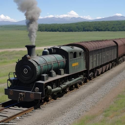 Hell On Wheels: Train Through Barren Landscape