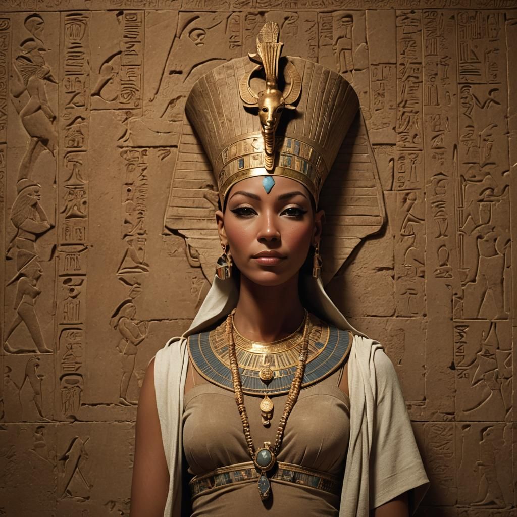 Hatshepsut in Egyptian Neoclassical Style