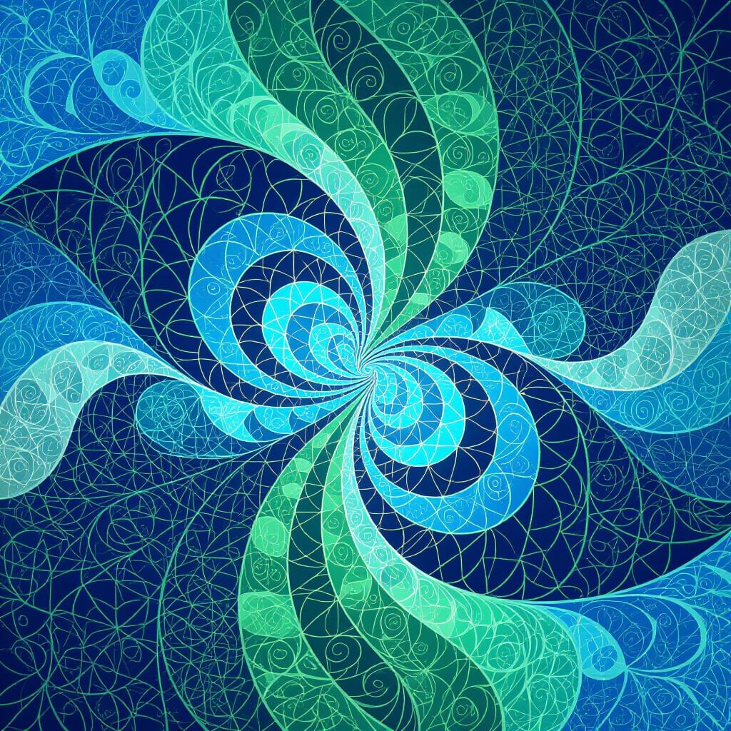 Mother of Mighty Rains Abstract Fractal Art