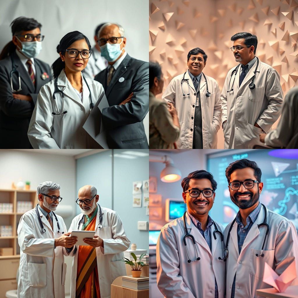 Confident Healthcare Professionals in North India