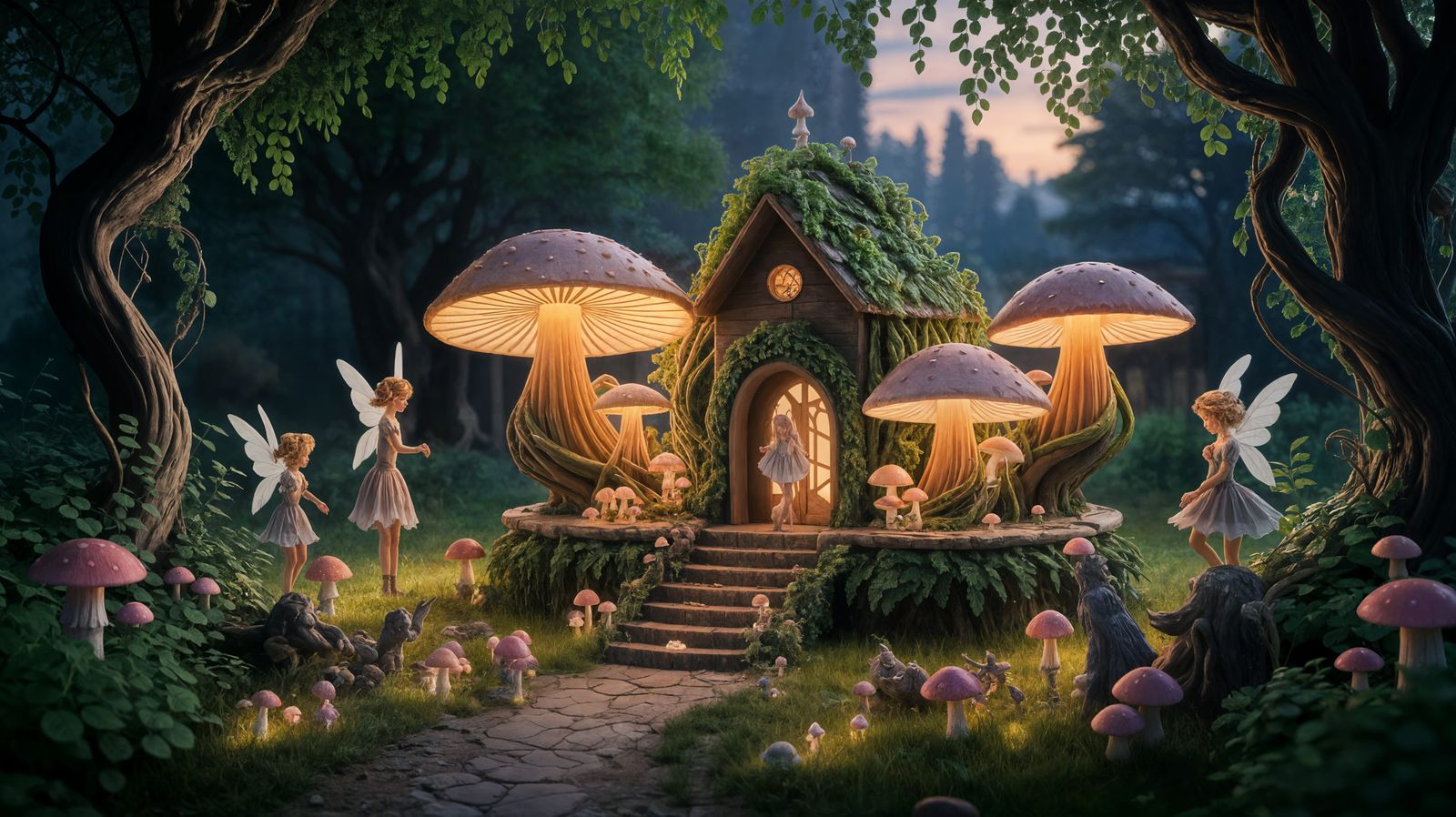 Enchanted Forest Opera House at Dusk