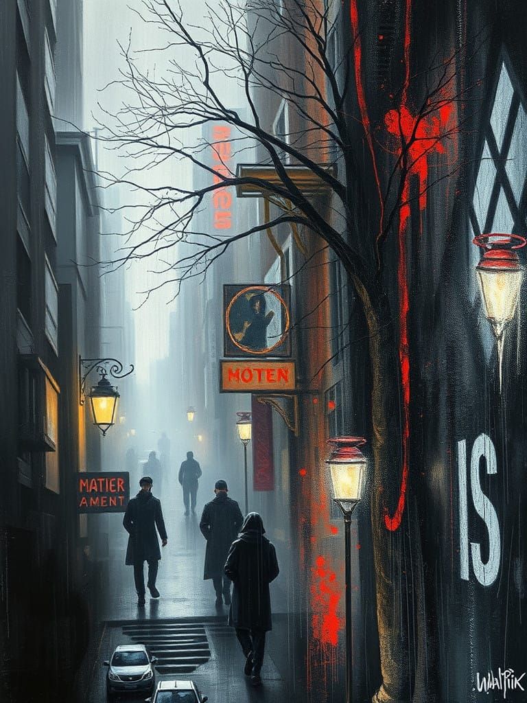 Dendritic Bauhaus Art in 8K Chalk