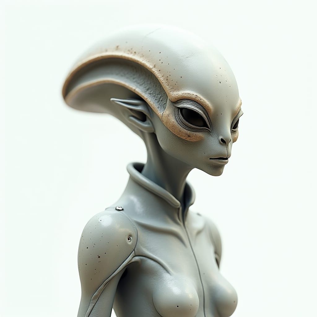 Alien in Exosuit: Futuristic Sci-Fi Concept Art