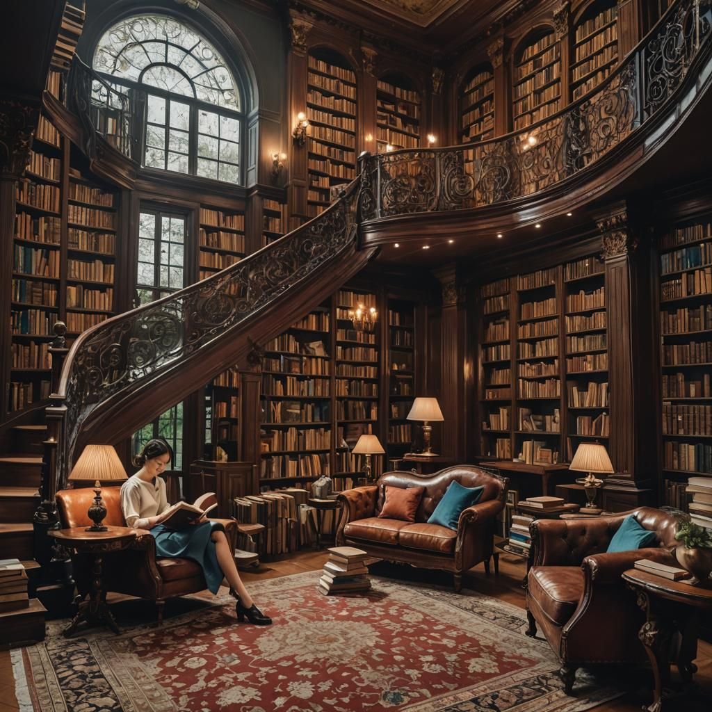 Book Mansion: A Literary Living Room