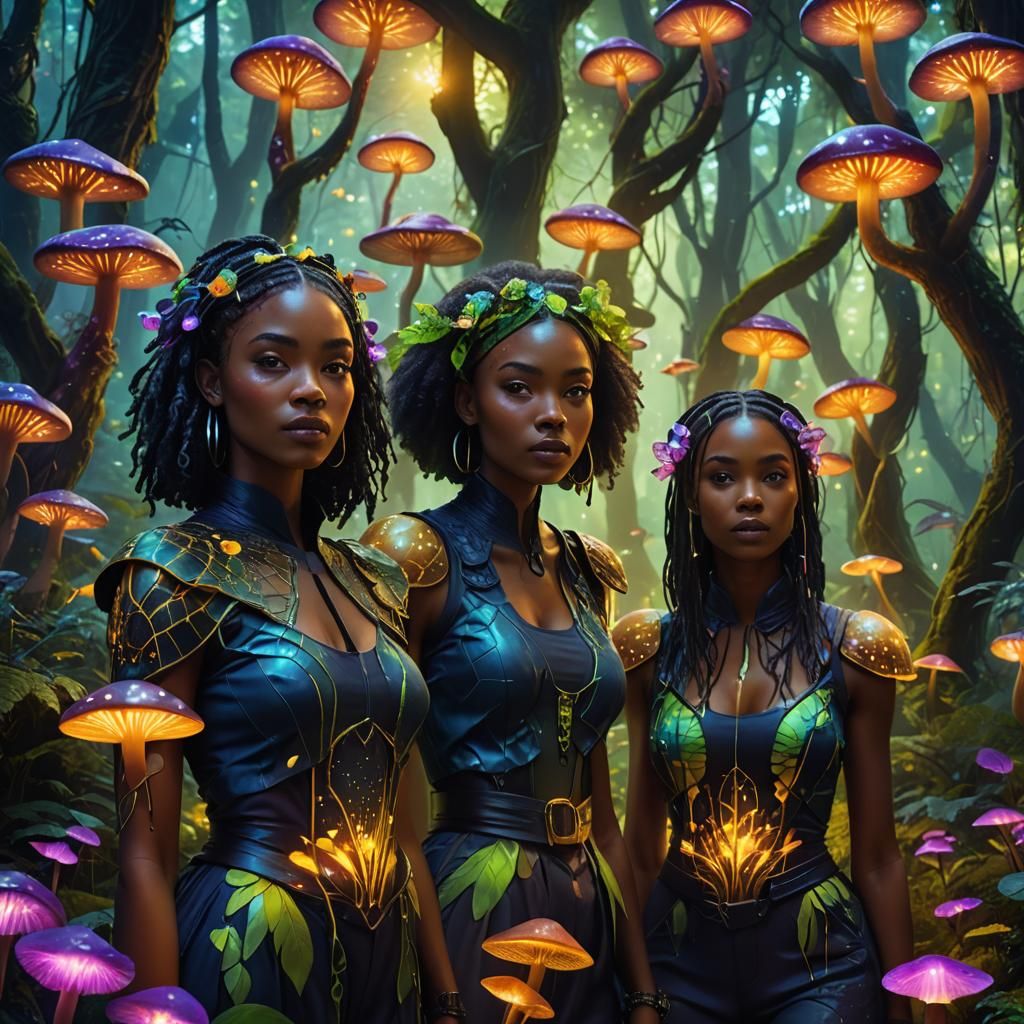 Mystical Forest Portrait in Fantasy Concept Art Style