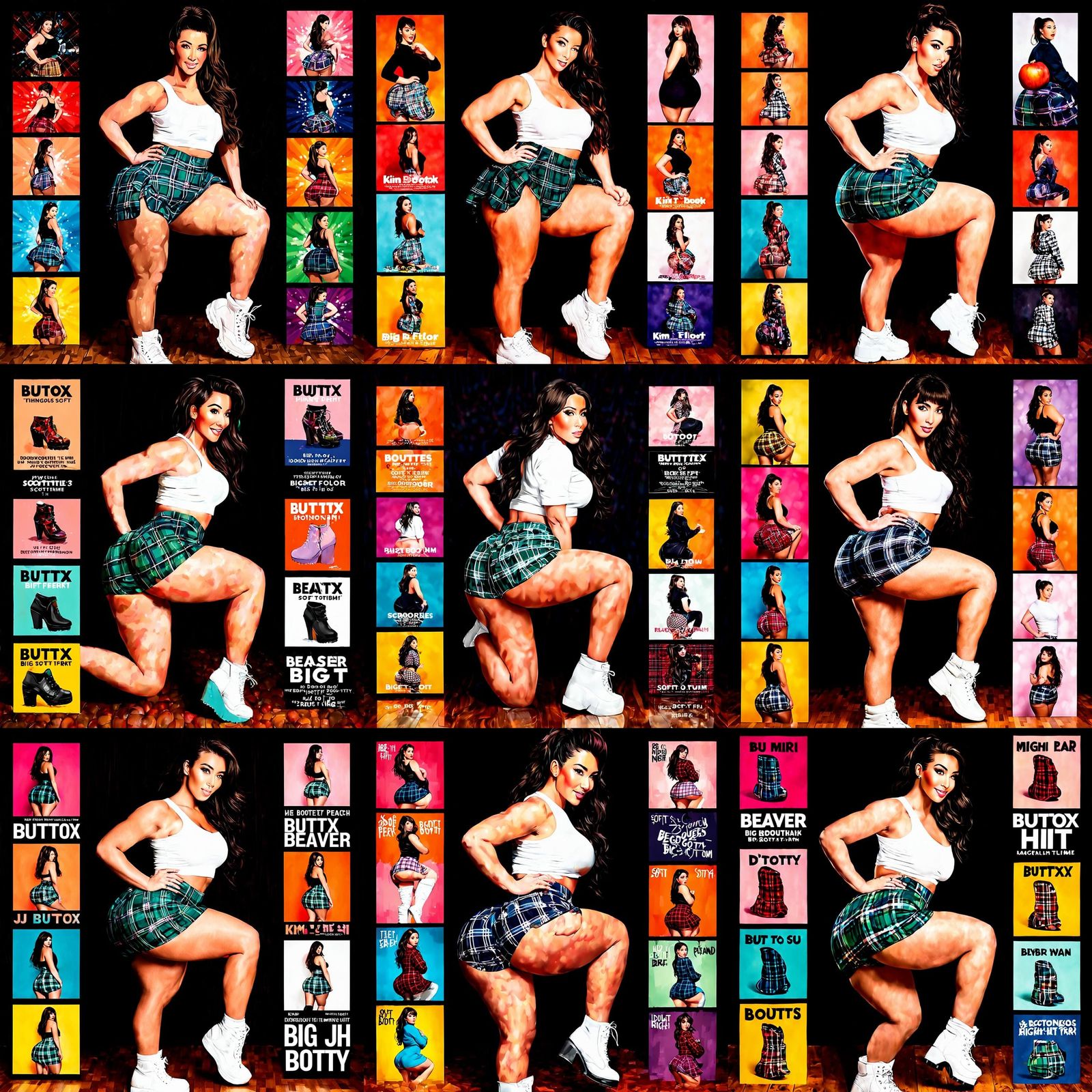 Glamorous DJ Poster in Scottish Highlands Style