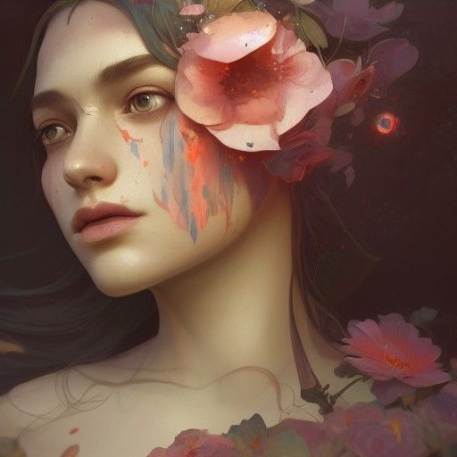 Detailed Flower Elf Portrait in Unreal Engine 5