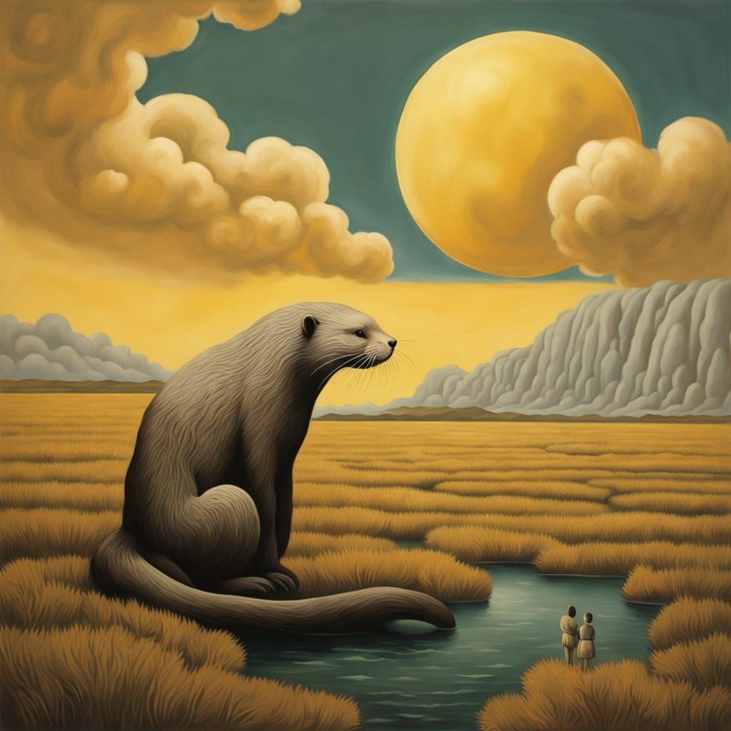 Farting Otter Soars Above New Mexico Prairie