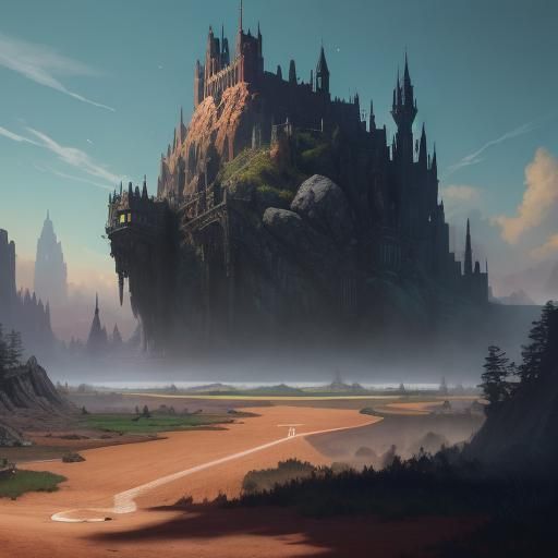 Detailed Matte Painting of Baseball Player