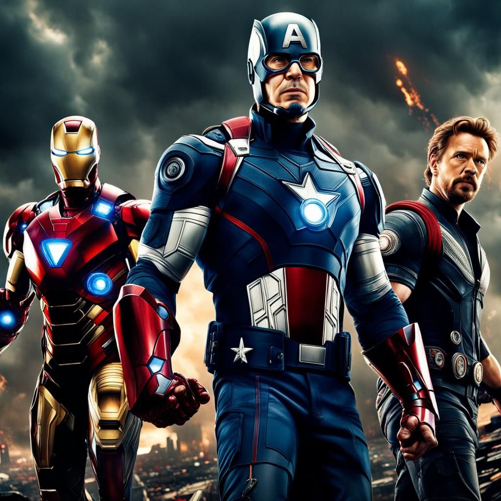 Hyperrealistic Avengers Cinematic Masterpiece in HDR