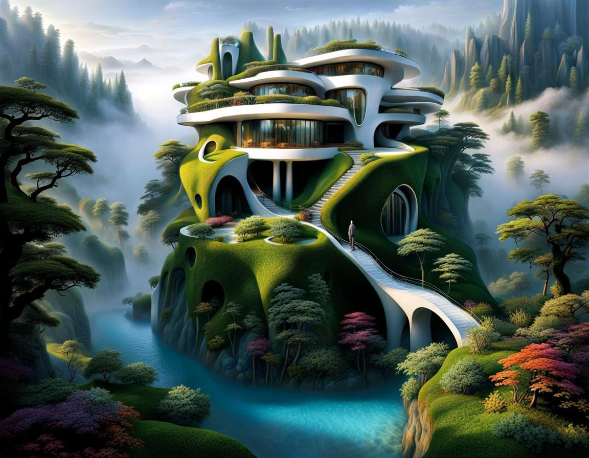 Surrealist House Inspired by Architectural Masters
