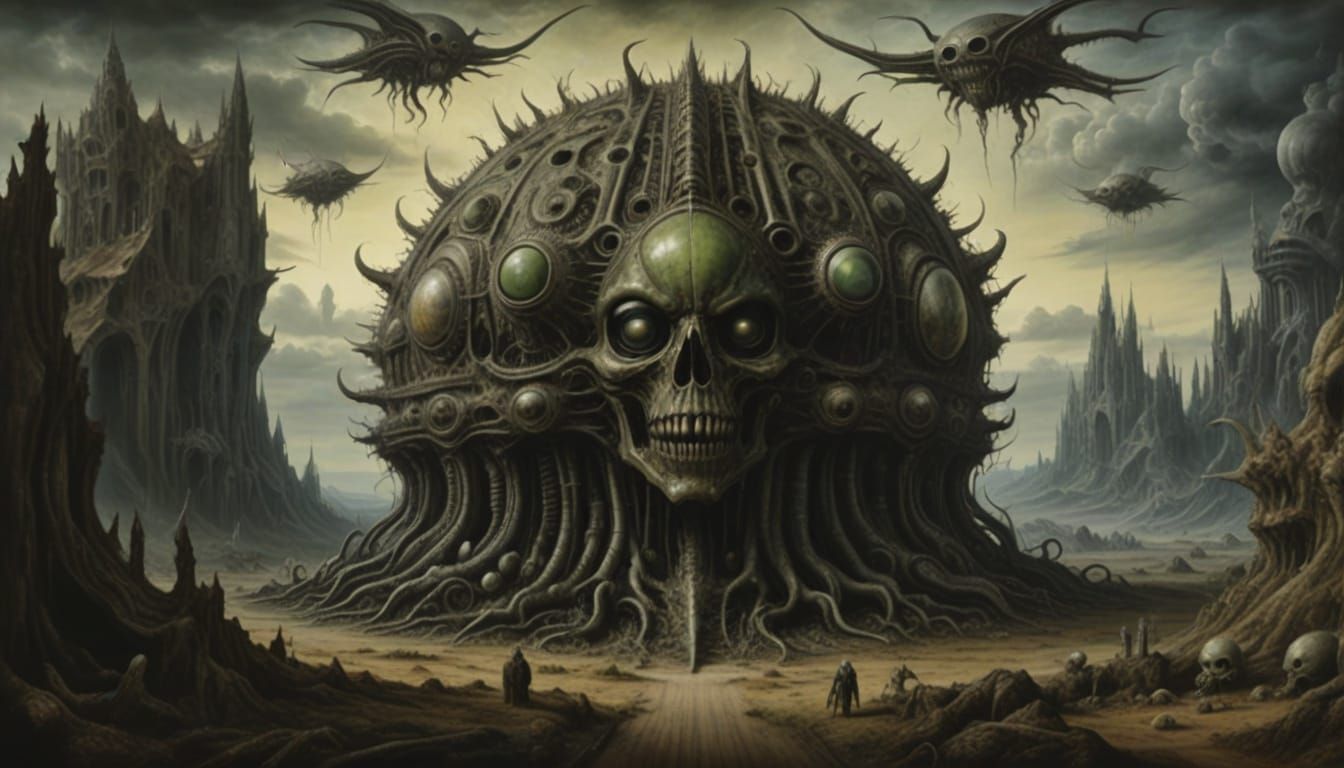 MONSTER CAIRN IN A SURREAL LANDSCAPE #3