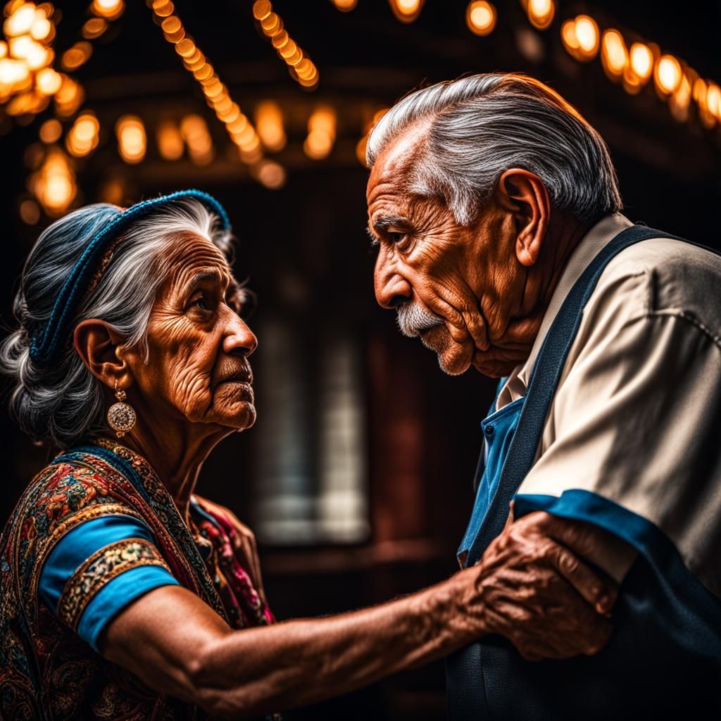 Hyperrealistic Embrace with Intricate Details and Vivid Colo...