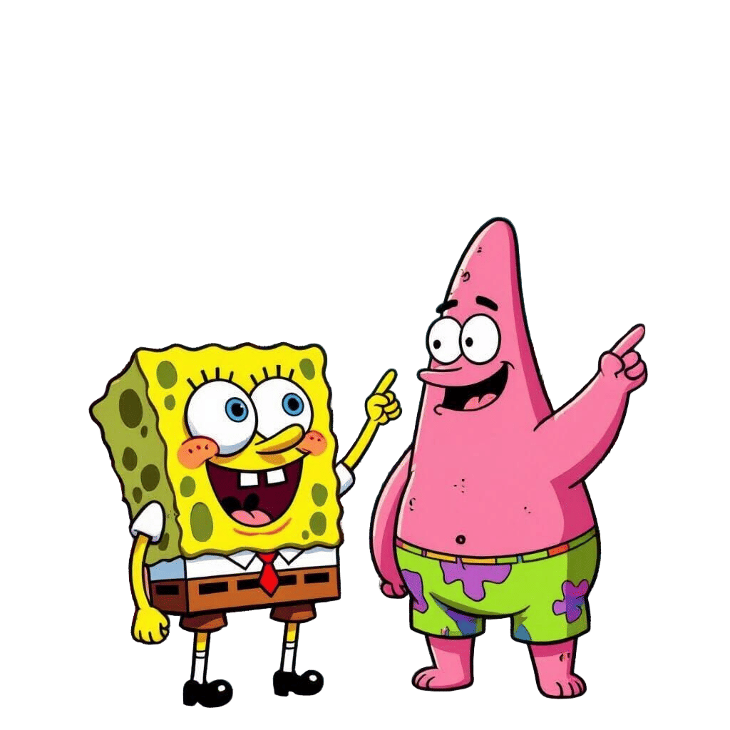 SpongeBob and Patrick Confused in the City